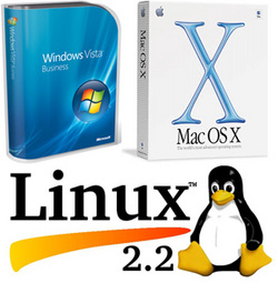 Windows Vista, Mac OS X , & Linux 2.2 Image. 